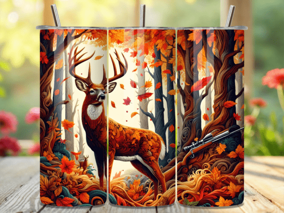 Autumn Buck Hunting Scene Tumbler Wrap Review