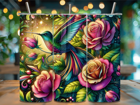 Boho Garden Bird Valentine Tumbler Wrap Review