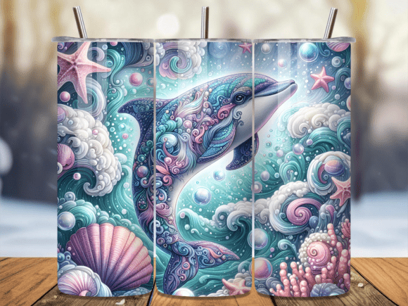 Boho Mandala Sea Dolphin Tumbler Wraps Review
