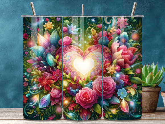 Boho Neon Floral Valentine Tumbler Wraps Review