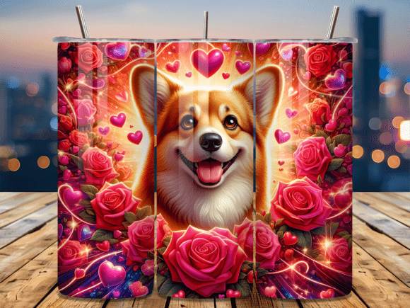 Corgi Dog Floral Valentine Tumbler Wrap Review