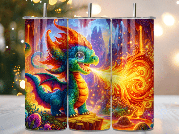 Cute Magic Baby Dragon Tumbler Wraps Review