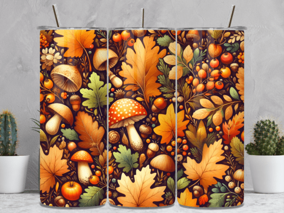 Fall Mushroom Leaf Tumbler Wraps Review