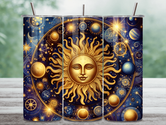 Golden Boho Sun Mandala Tumbler Wrap Review