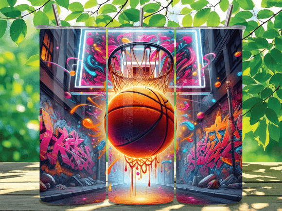 Graffiti Street Basketball Tumbler Wrap Review