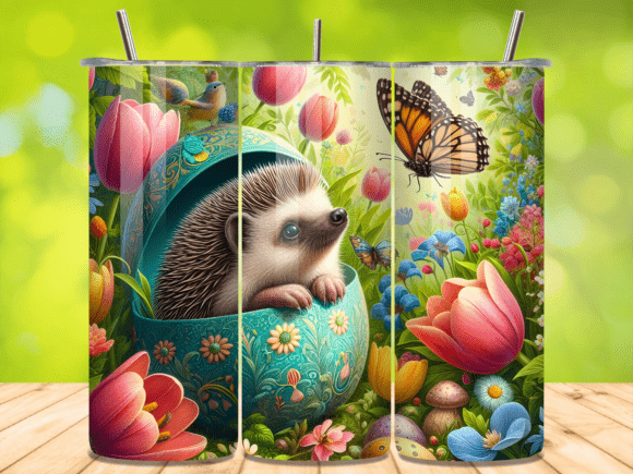 Hedgehog Tulip Egg Easter Tumbler Wrap Review