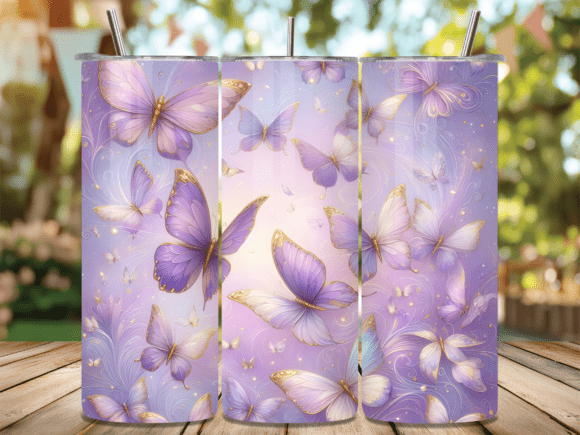 Purple Butterfly Aesthetic Tumbler Wraps Review