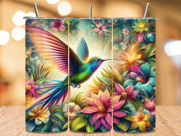 Rainbow Hummingbird Soaring Tumbler Wrap Review