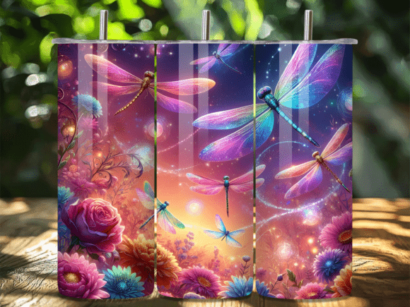 Review: Magic Cosmic Dragonfly Tumbler Wrap PNG