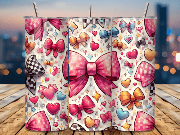 Seamless Coquette Bow Valentine Tumbler Wraps Review