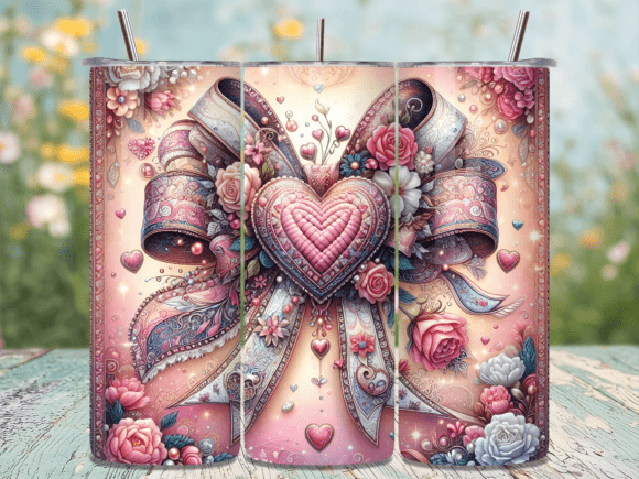 Shabby Chic Floral Valentine Tumbler Wraps Review