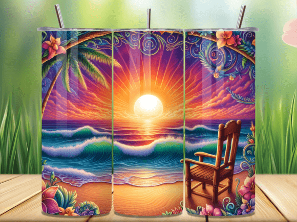 Summer Sunset Paradise Tumbler Wrap Review
