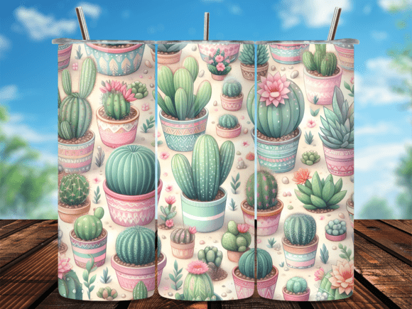 Watercolor Cactus Succulent Tumbler Wraps Review