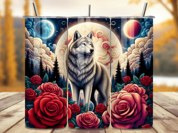 White Wolf Moon Red Rose Tumbler Wrap Review