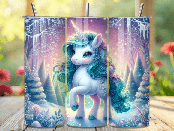 Winter Ice Unicorn Snow Tumbler Wrap Review
